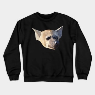 Low Poly Hyena Head Crewneck Sweatshirt